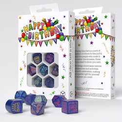 Dice Q-Workshop: Poly 7-set Happy Birthday