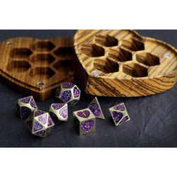 Dice Forged: Poly 7 set Metal & Mica