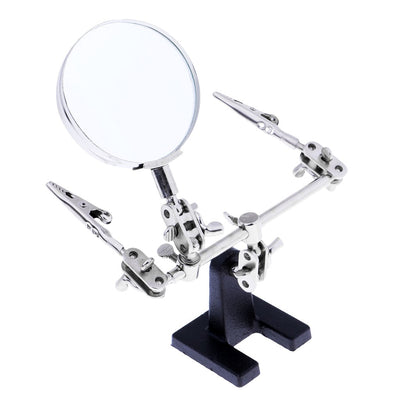 Tools Hobbyist: Magnifying Glass - 2.5x Glass Magnifier with Alligator Clips