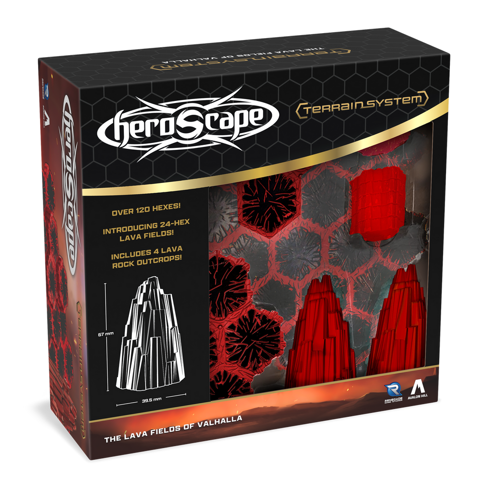 Heroscape Boiling Tension: Terrain The Lava Fields of Valhalla
