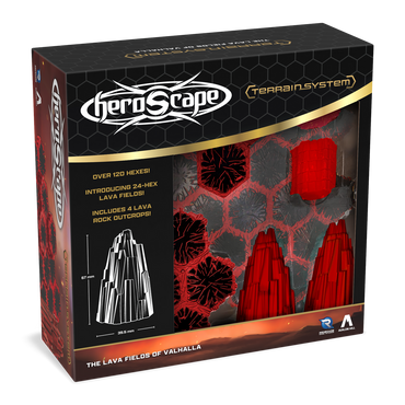 Heroscape Boiling Tension: Terrain The Lava Fields of Valhalla