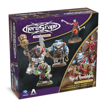 Heroscape: Crimson Widow and Dreadnoughts of Caraway Cavern Army Expansion