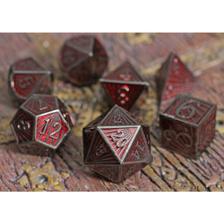 Dice Forged: Poly 7 set Metal Deco