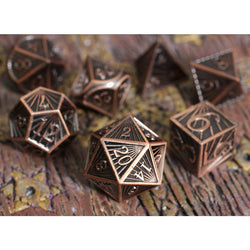 Dice Forged: Poly 7 set Metal Deco
