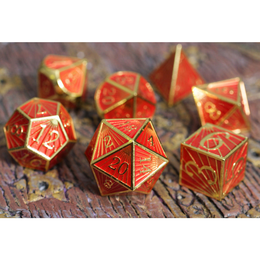 Dice Forged: Poly 7 set Metal Deco