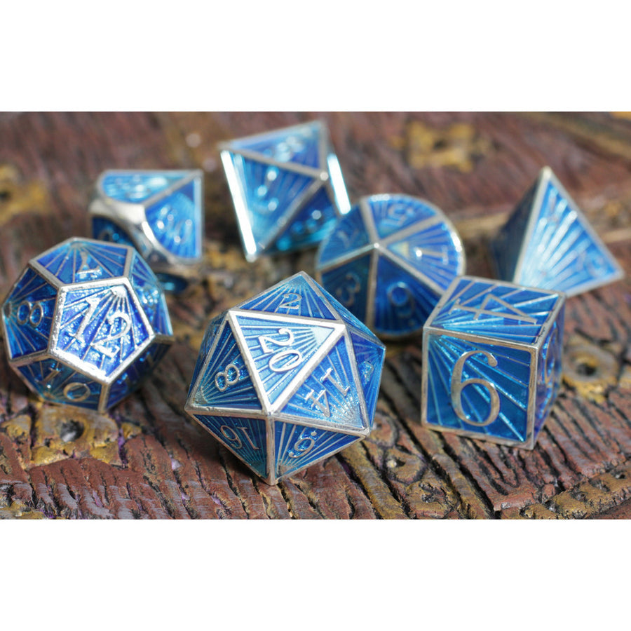 Dice Forged: Poly 7 set Metal Deco