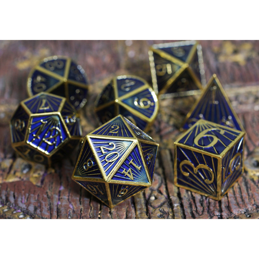 Dice Forged: Poly 7 set Metal Deco