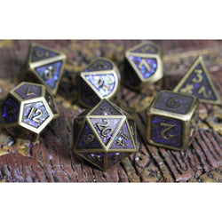 Dice Forged: Poly 7 set Metal & Mica