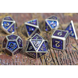Dice Forged: Poly 7 set Metal & Mica