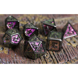 Dice Forged: Poly 7 set Metal & Mica