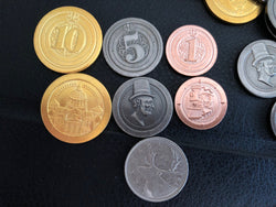 Boardgame Upgrade Mayfair: Metal Coin 50 Set