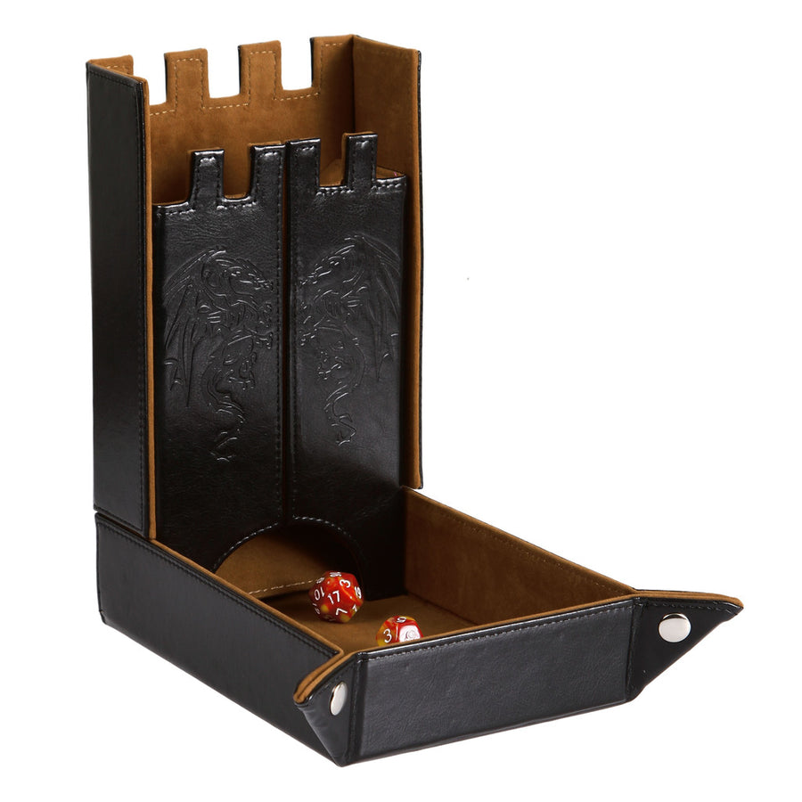 Dice Accessory Forged: Draco Castle Dice Tower & Dice Tray