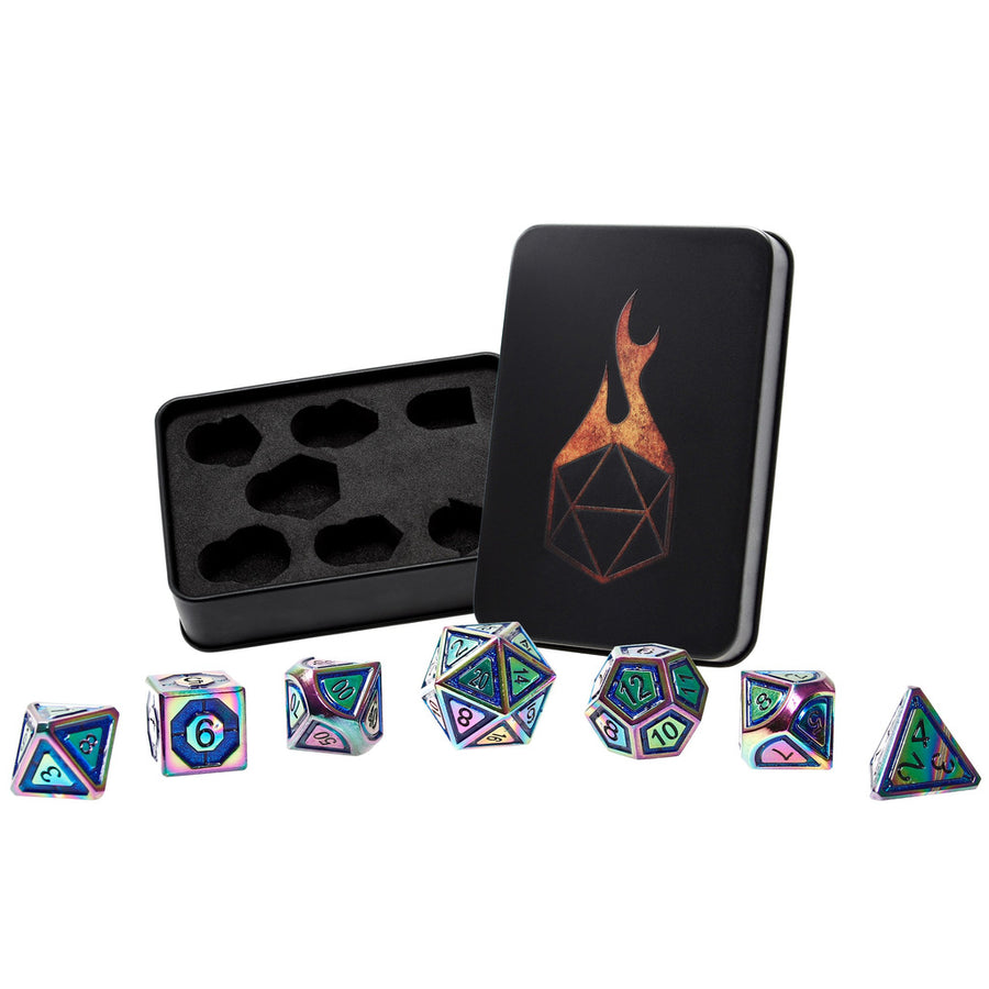 Dice Forged: Poly 7 set Futuristic