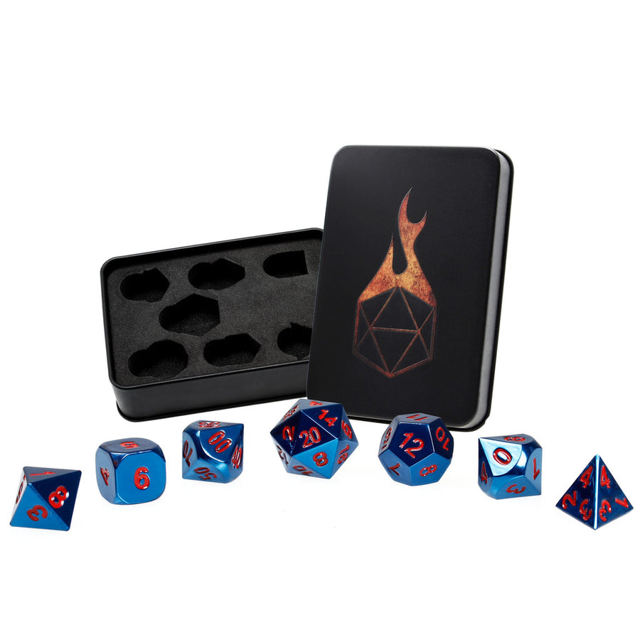 Dice Forged: Poly 7 set Metal