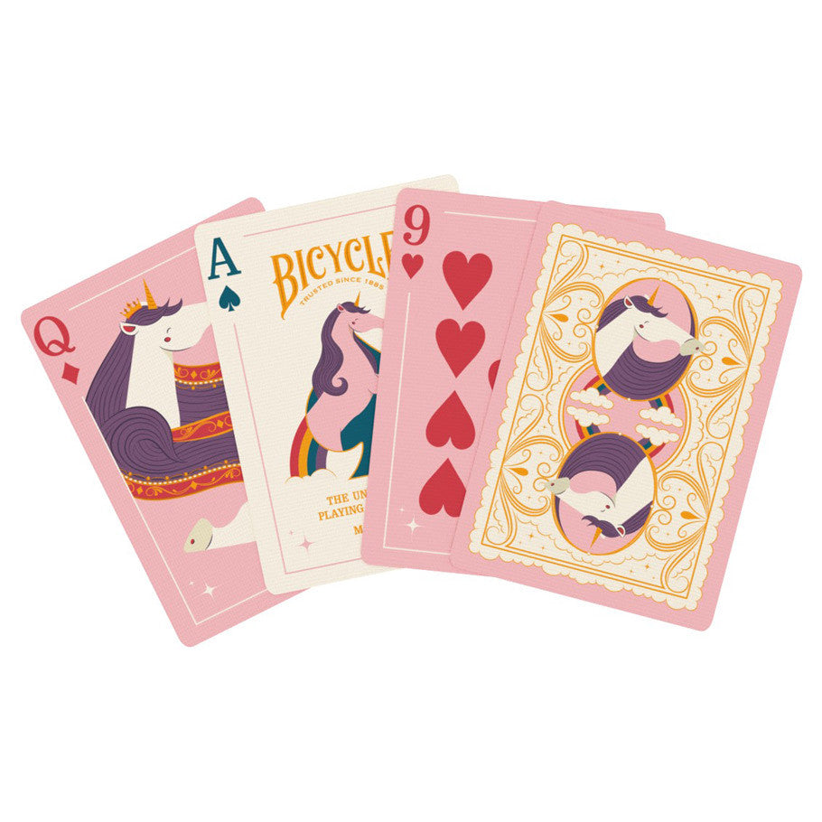 Playing Cards Bicycle: Unicorn Pink