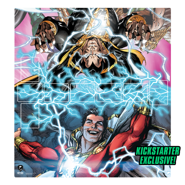 DC Deckbuilding: Rivals — Shazam! vs. Black Adam Kickstarter w/Playmat