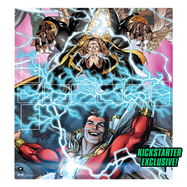 DC Deckbuilding: Rivals — Shazam! vs. Black Adam Kickstarter w/Playmat