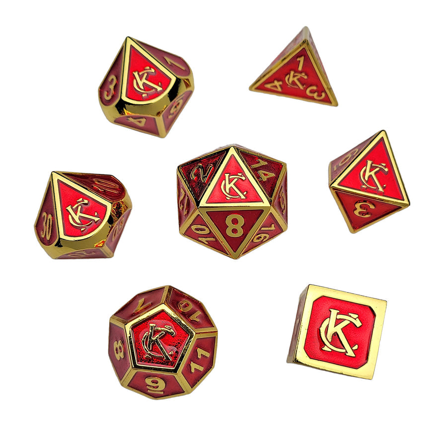 Dice Forged: Poly 7 set Framed