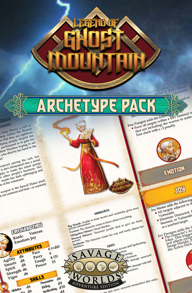Savage Worlds: Legend of Ghost Mountain Archetype Pack