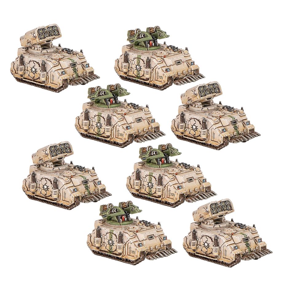 Warhammer 40K Horus Heresy Legions Imperialis: Whirlwind and Scorpius Missile Tank Squadrons