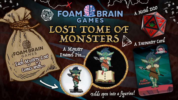 Dice Foam Brain Games: Mystery Loot: Lost Tome of Monsters
