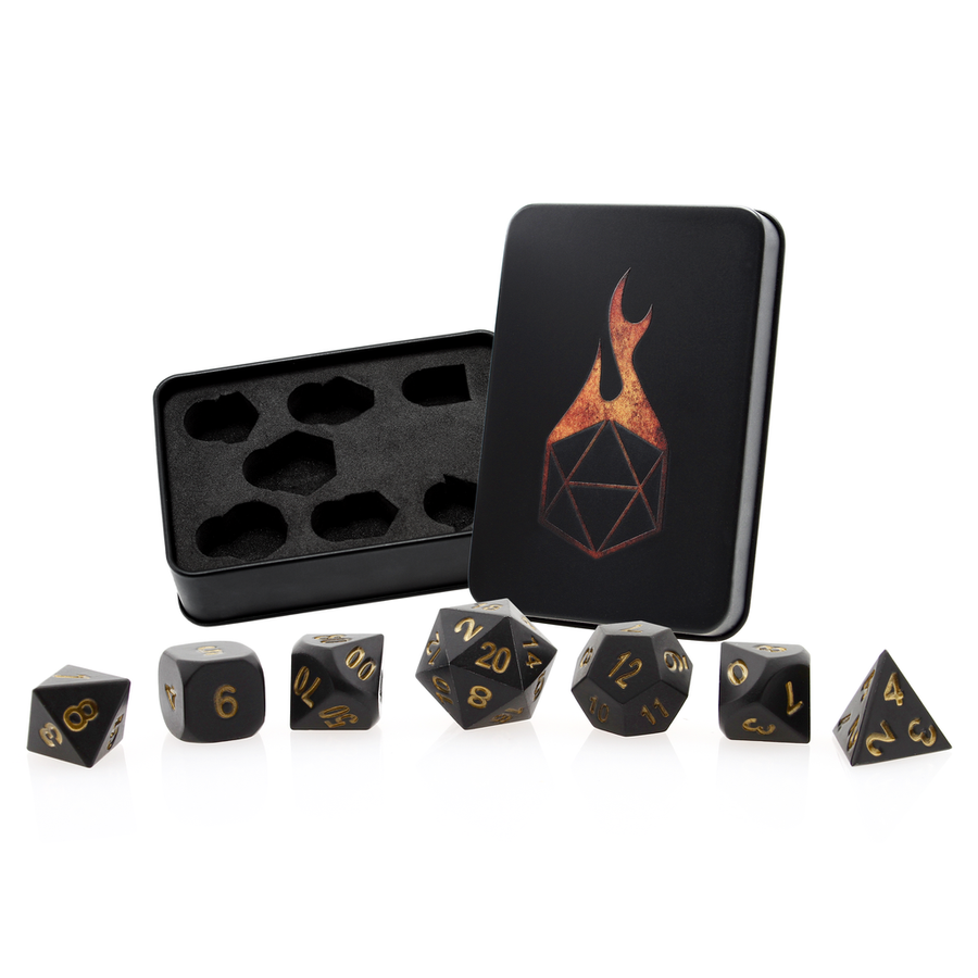 Dice Forged: Poly 10 set Metal