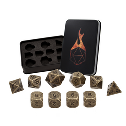Dice Forged: Poly 10 set Metal