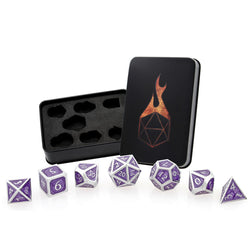 Dice Forged: Poly 7 set Framed