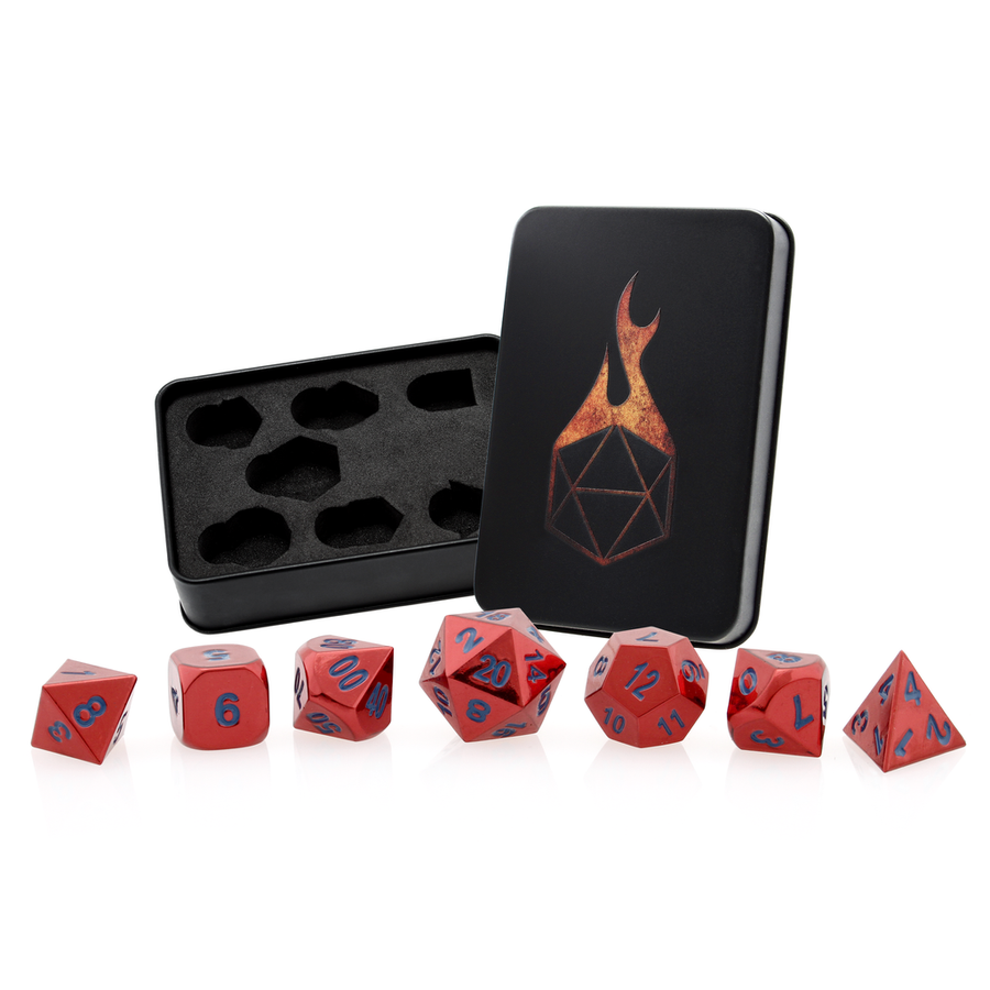Dice Forged: Poly 7 set Metal
