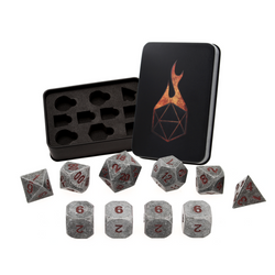 Dice Forged: Poly 10 set Metal