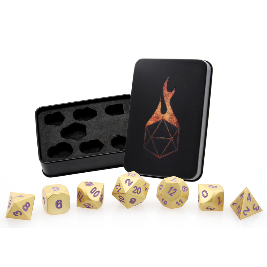 Dice Forged: Poly 7 set Metal