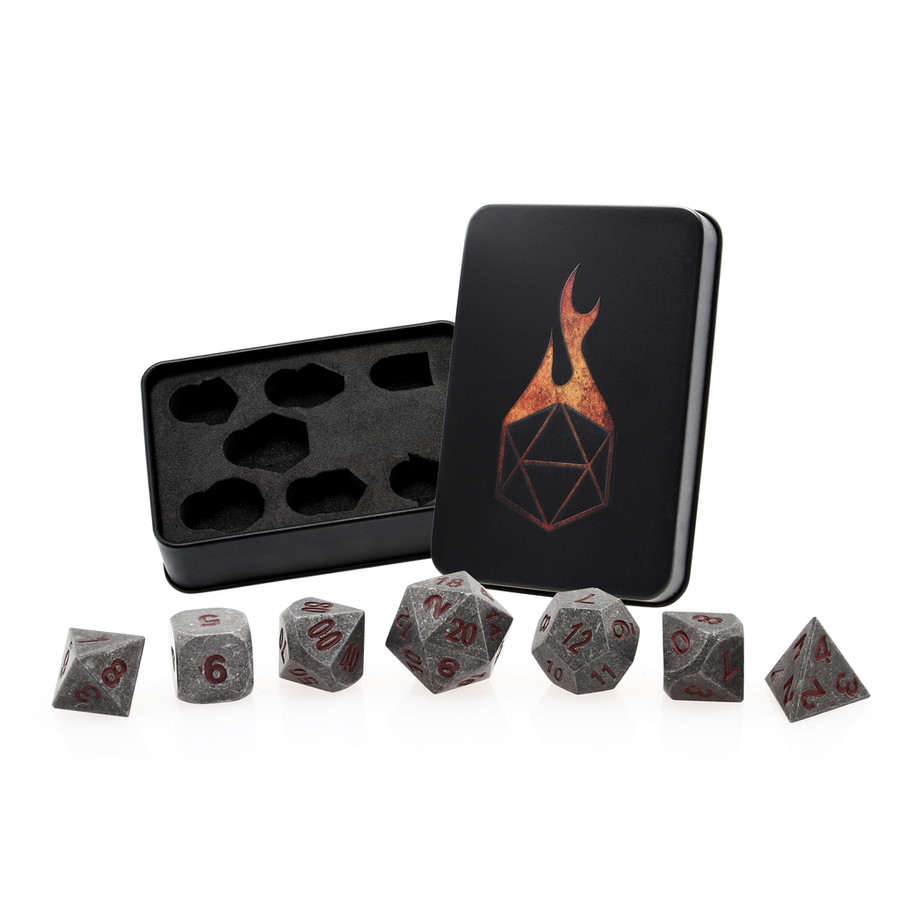 Dice Forged: Poly 7 set Metal
