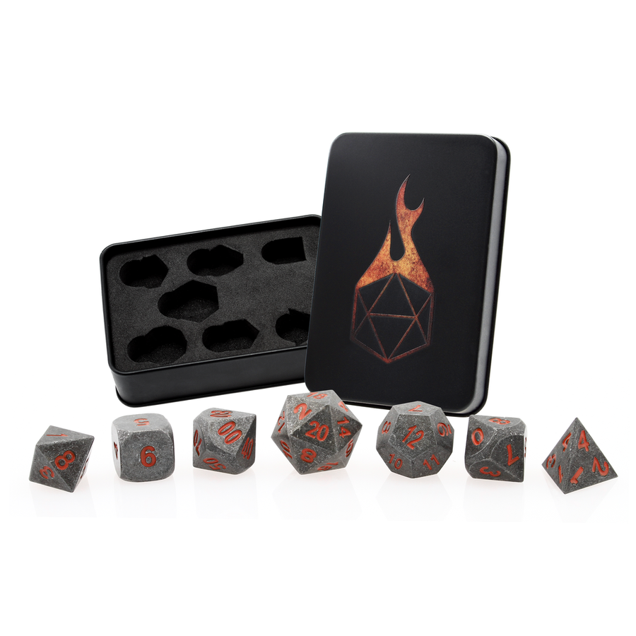 Dice Forged: Poly 7 set Metal