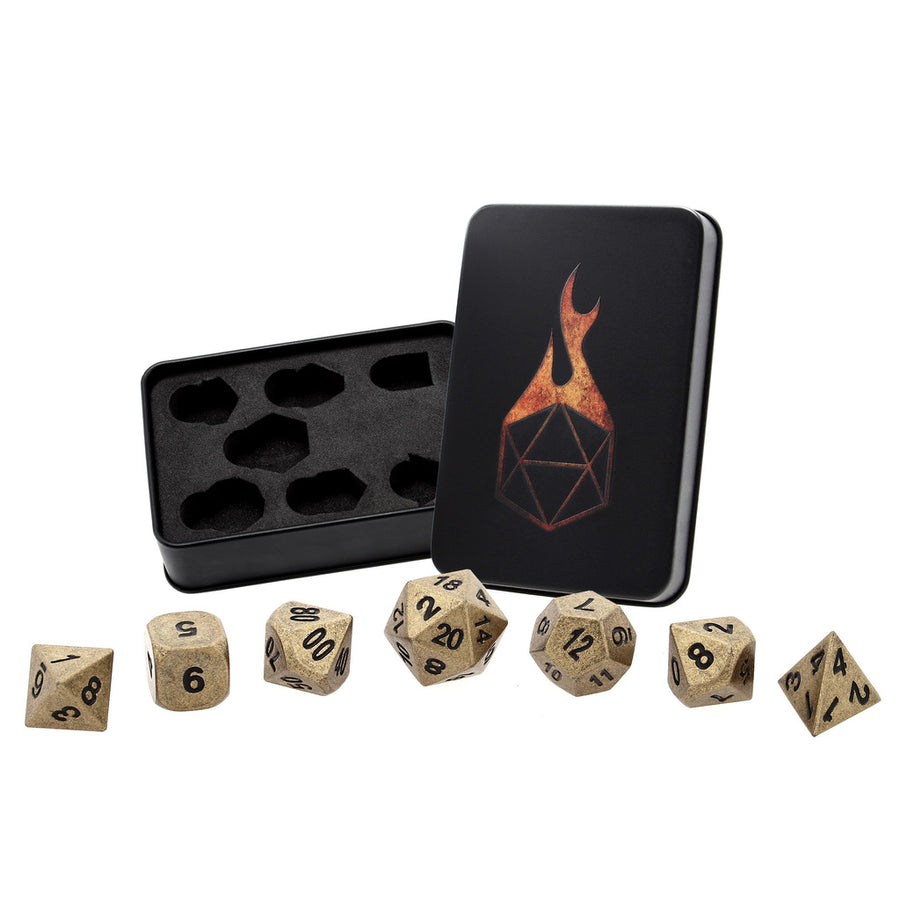 Dice Forged: Poly 7 set Metal