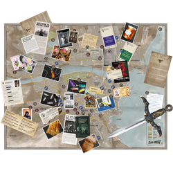 City of Mist: Crime Board City Map