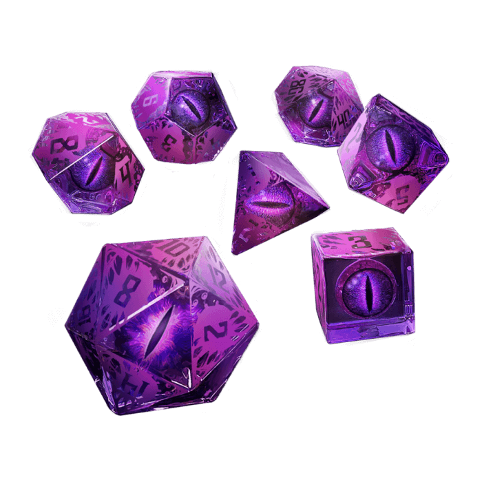 Dice Loot Tavern: Poly 7-Set Sharp-Edged