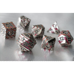 Dice Forged: Poly 7 set Metal Banded