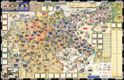 Clash of Sovereigns 2-sided Mounted Map