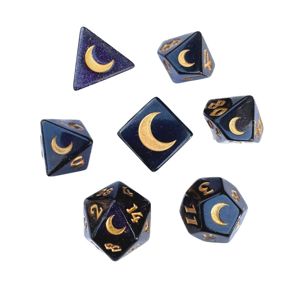 Dice Black Oak: Poly 7 Set