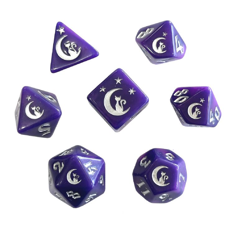 Dice Black Oak: Poly 7 Set