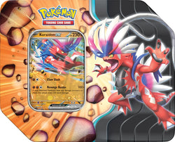 Pokemon: Slashing Legends Tin Case (Zacian ex or Koraidon ex) (6 Tins)