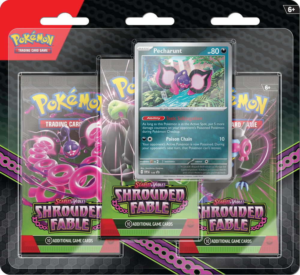 Pokémon: Scarlet & Violet 6.5: Shrouded Fable: 3-Booster Blister