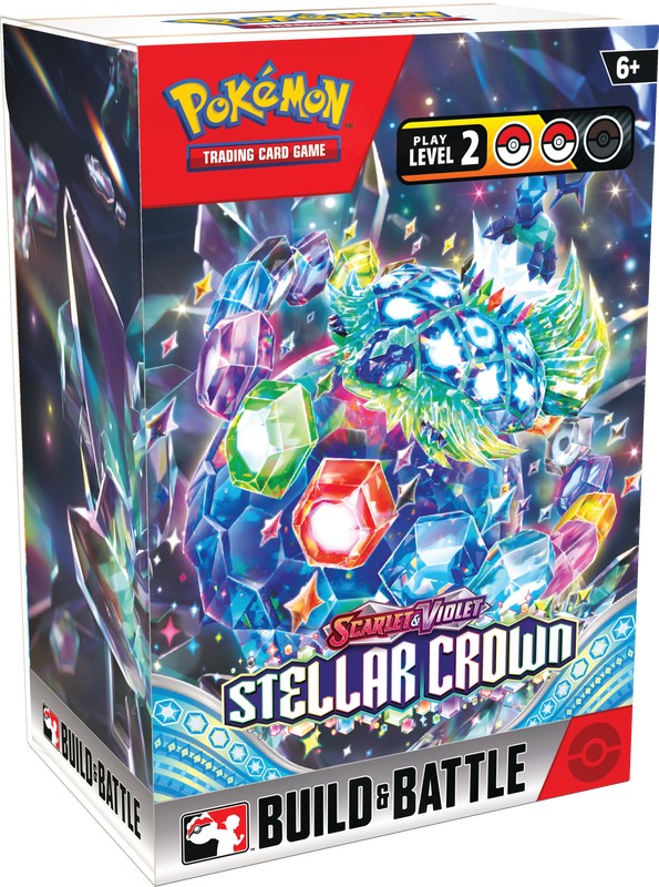Pokémon: Scarlet & Violet 7 Stellar Crown Build & Battle Box Display