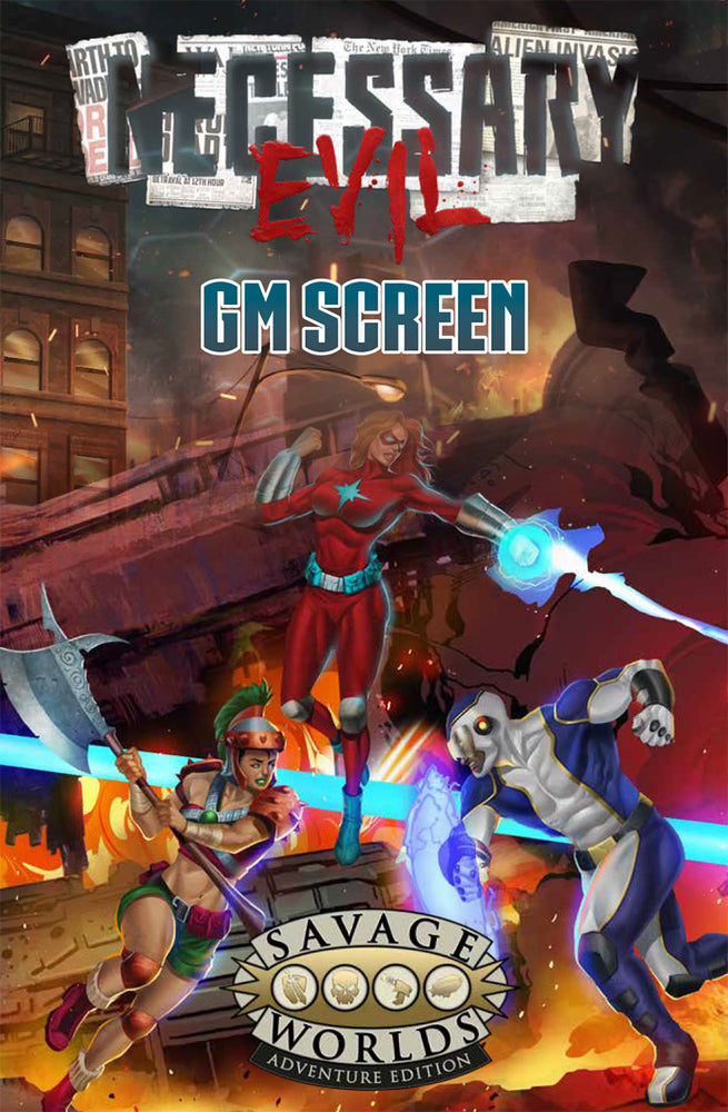 Savage Worlds Necessary Evil: Gm's Screen