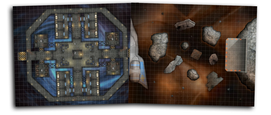 Savage Worlds Necessary Evil: Map Pack #1