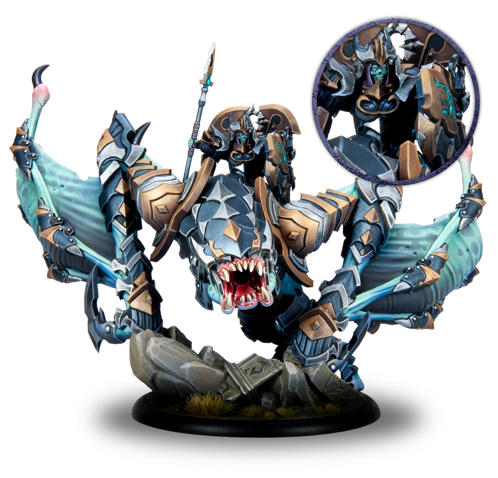 Warmachine: Dusk Fane of Nyrro Warlock - Nymara, the Shadowblade