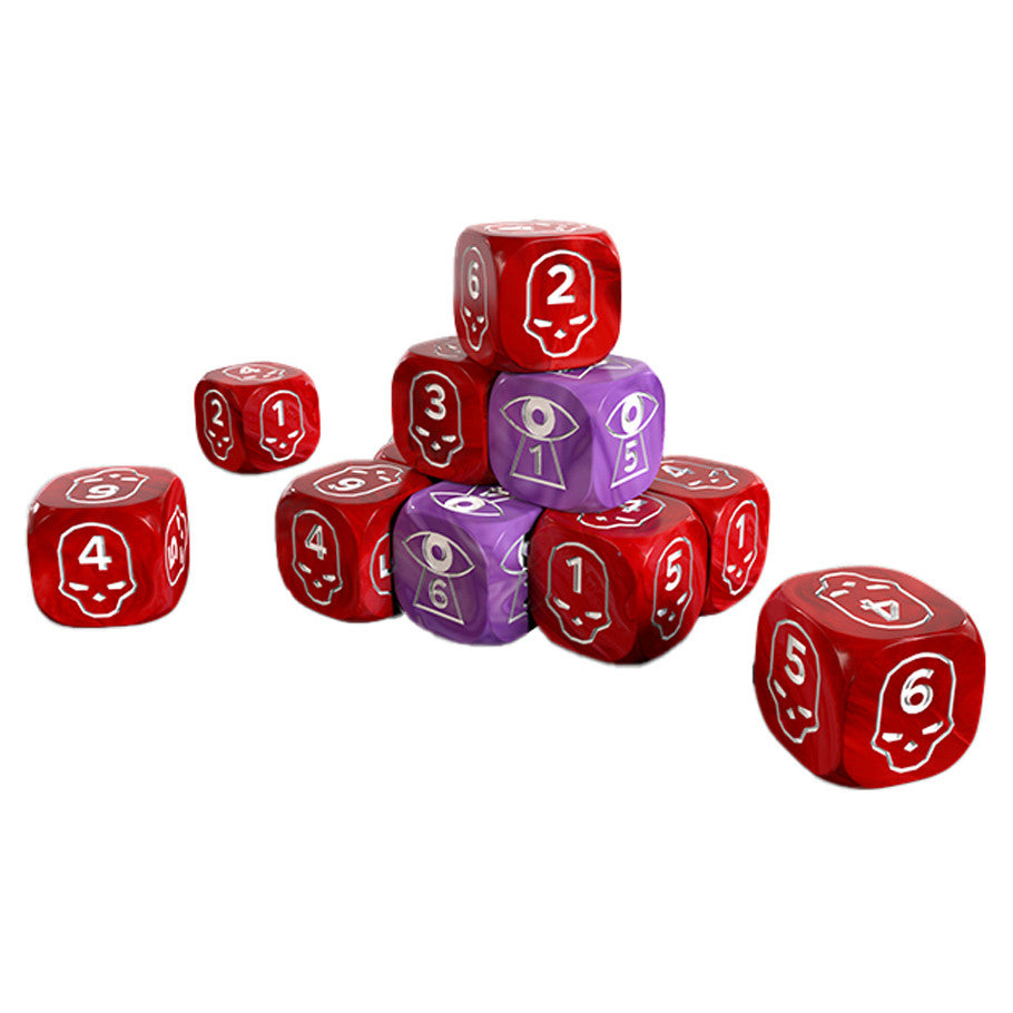 One Page Rules - Grimdark Future: Dice 16mm Wound & Spell Set (20)