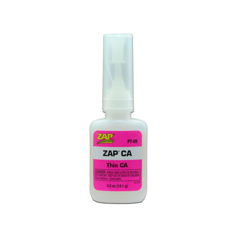 Glue Zap-a-Gap: CA(Thin) 1/2 oz Zap (Pink Label)