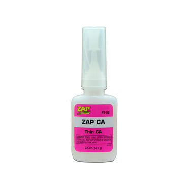 Glue Zap-a-Gap: CA(Thin) 1/2 oz Zap (Pink Label)