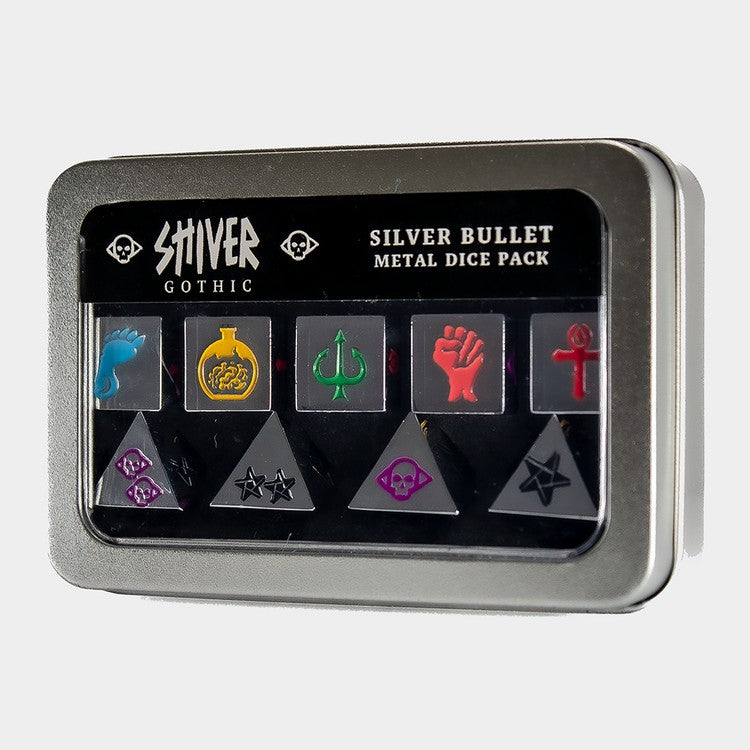 SHIVER: Gothic - Silver Bullet Metal Dice